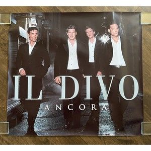 IL DIVO Mylar Retail Promo Poster Ancora 2005 Great Condition (12)